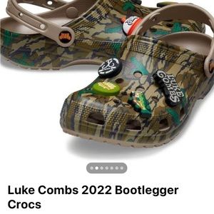 Luke Combs Bootlegger Crocs